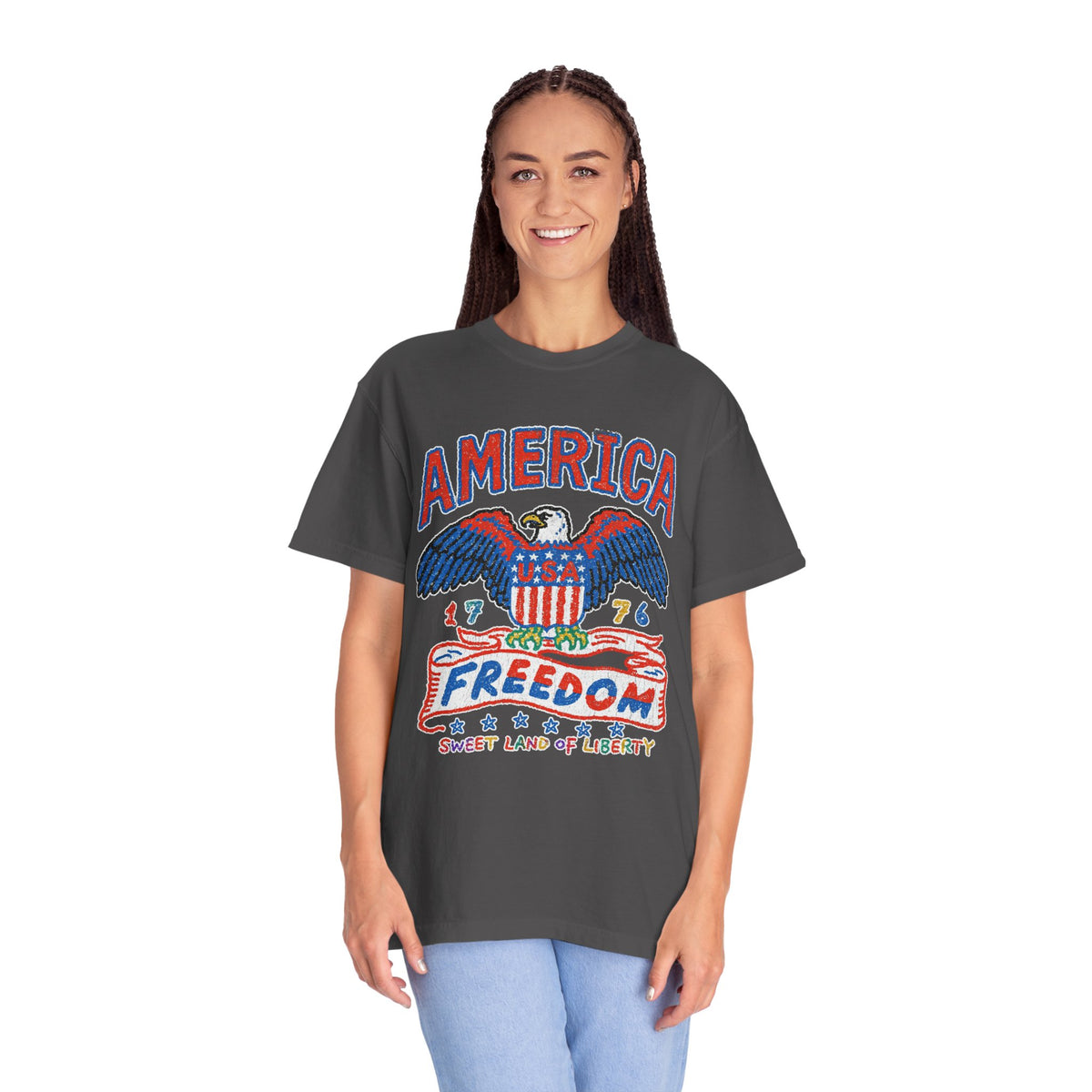 American Eagle Shirt, Patriotic USA Graphic Tee, Vintage Americana T Shirt, Fourth of July Outfit, American Pride Gift for Men and Women