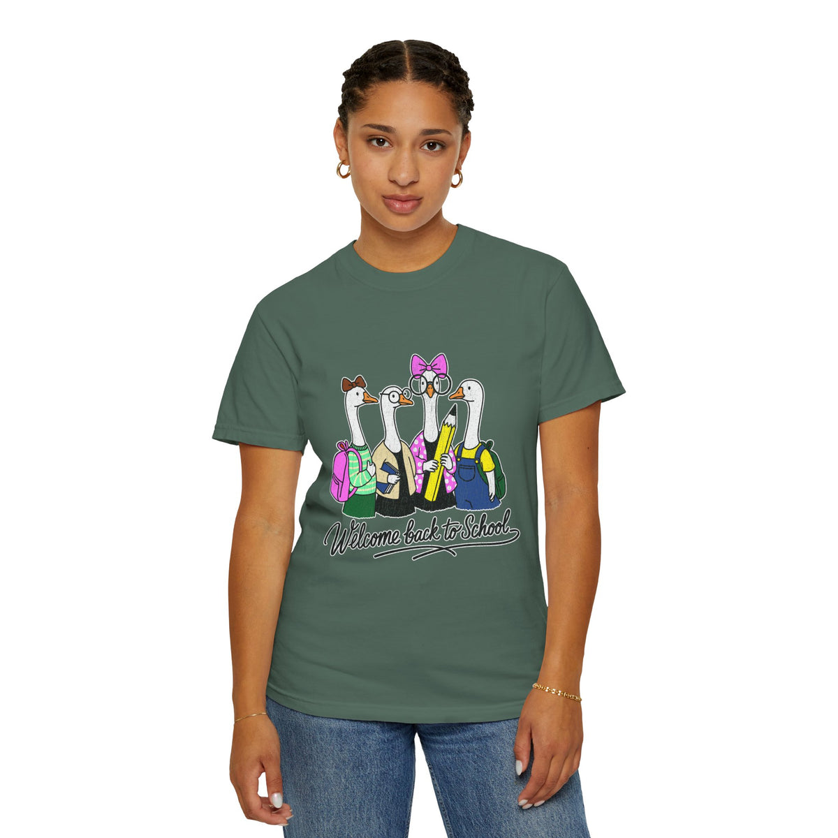 Welcome Back to School Goose T-Shirt, Funny Teacher Graphic Tee, Cute Student Shirt, First Day Classroom Outfit, Educator Gift Idea