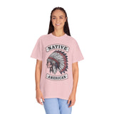 Native American Headdress Shirt, Patriotic USA Graphic Tee, Vintage American Eagle Style, Western Americana Gift, Fourth of July Shirt