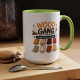 Woodworker Coffee Mug, Wood Gang Carpenter Mug, Funny Woodworking Gift, I Speak Fluent Sawdust Cup for Carpenter and Woodworker