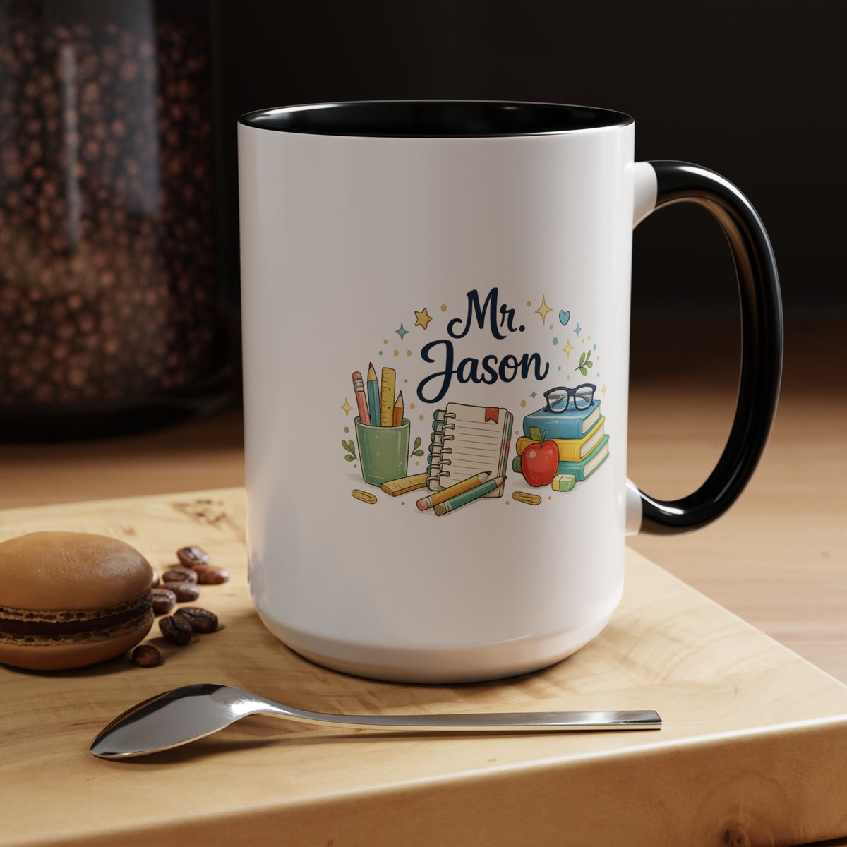 Personalized Teacher Mug, Custom Teacher Name Coffee Mug, Teacher Appreciation Gift, Classroom Teacher Gift, End of Year Present