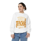 Tired Teachers Coffee Club Comfort Colors Sweatshirt, Funny Teacher Coffee Shirt, Educator Gift, Teacher Life Pullover