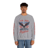 America 250 Sweatshirt 1776 2026, 250th Anniversary USA Pullover, Patriotic Eagle Top, American History Gift, July 4th Outfit