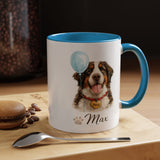 Personalized Dog Portrait Mug, Custom Pet Name Coffee Mug, Dog Lover Gift for Pet Parents, Memorial or Birthday Dog Mug