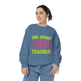 One Spooky Teacher Sweatshirt, Trick or Teach Halloween Crewneck, Cute Educator Gift, Spooky Classroom Shirt, Cute Fall School Outfit