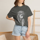 Jesus Praying Graphic Tee, Christian Faith T Shirt, Religious Streetwear Shirt, Vintage Jesus Shirt for Women Men