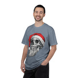 Skull Santa Shirt, Gothic Christmas T-Shirt, Creepy Holiday Skeleton Tee, Alternative Xmas Gift for Metalhead, Biker or Horror Fan