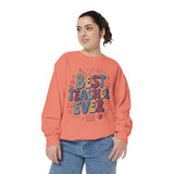 Best Teacher Ever Sweatshirt, Retro Educator Crewneck, Teacher Appreciation Gift, Back to School Outfit, Colorful School Staff Shirt