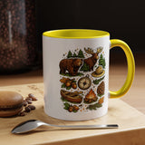 Camping Mug, Woodland Wildlife Coffee Cup, Bear and Moose Outdoor Gift, Rustic Cabin Kitchen Decor, Birthday Present for Camper or Hiker