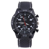 Rubber Fashion Sports Men's Watch Car Line Strap Silicone Student Watch