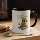 Funny Alien Mug, Being Human Is Weird Coffee Mug, Nerdy Sci-Fi Humor Cup, Alien Lover Gift