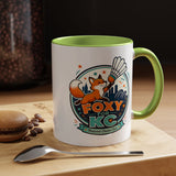 Kansas City Badminton Mug, Foxy for KC Coffee Cup, Funny Shuttlecock Lover Gift, KC Sports Fan Mug, Badminton Player Present