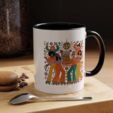 Retro Disco Birthday Coffee Mug, 70s Roller Skating Party Design, Groovy Gift for a Skater Friend Who Loves Colorful Nostalgic Drinkware