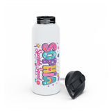 Personalized Kids Water Bottle, Custom Name School Bottle, Sparkle Squad Water Bottle, Back to School Gift for Girls, Sports Bottle
