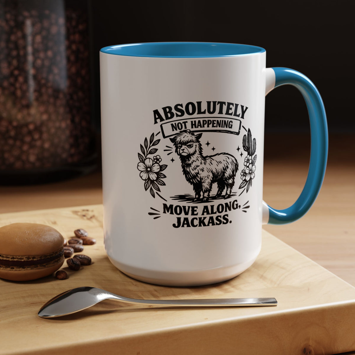 Funny Alpaca Coffee Mug, No Drama Llama Mug, Alpaca Lover Gift, Cute Sarcastic Animal Mug, Funny Coworker Coffee Cup