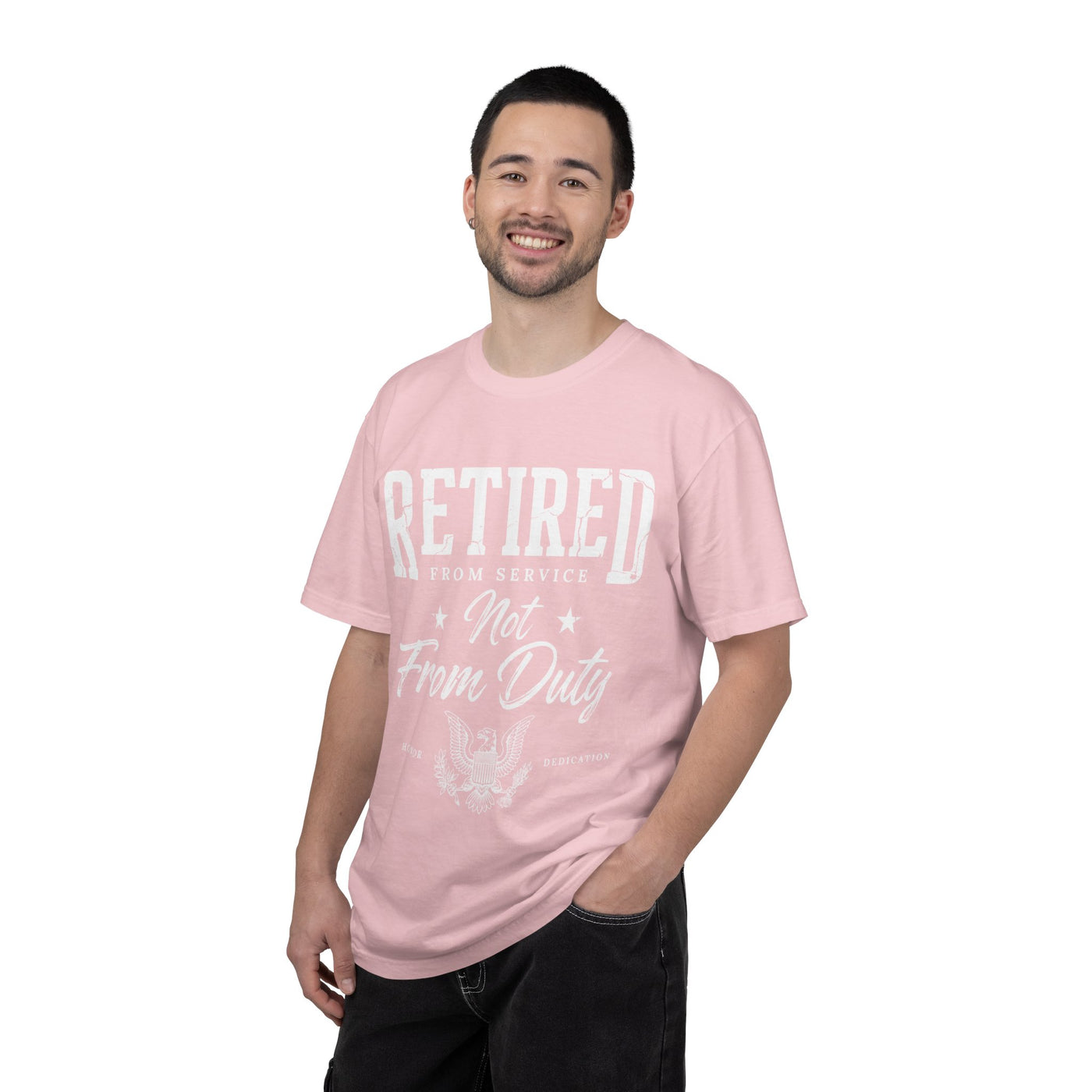 Retired From Service Not From Duty Shirt, Military Retirement T-Shirt, Veteran Gift for Men or Women, Patriotic Eagle Veterans Day Tee