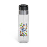 Personalized Dinosaur Kids Water Bottle, Cute Dino School Bottle for Boys, Birthday Gift for Toddler, Back to School Hydration Bottle