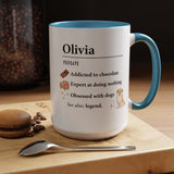 Personalized Definition Mug, Custom Name Coffee Mug for Women, Dog Lover Gift, Personalized Best Friend Mug, Unique Birthday Cup