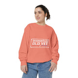 Disgruntled Old Vet Sweatshirt, Leave Me Alone Veteran Crewneck, Funny Military Gift for Retired Soldier, Sarcastic Grandpa Pullover