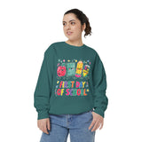 First Day of School Sweatshirt, Colorful School Supplies Pullover, Cute Teacher Outfit, Student Back to Class Gift, Classroom Crewneck