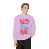 Second Grade Teachers Club Sweatshirt, Retro Teacher Crewneck, 2nd Grade Team Shirt, Back to School Outfit, Educator Appreciation Gift