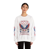 1776 Wings of Freedom Sweatshirt, Patriotic Eagle Pullover, American Flag Crewneck, USA 250th Anniversary Gift, Fourth of July Top