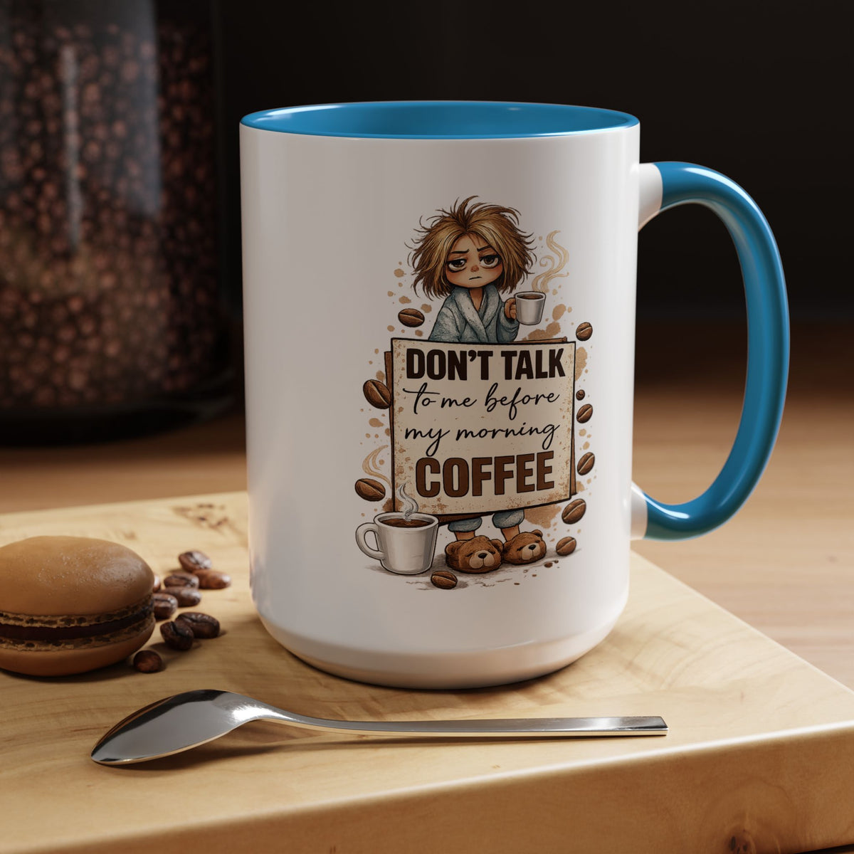 Funny Morning Coffee Mug, Don't Talk To Me Before My Morning Coffee Mug, Coffee Lover Gift for Women, Caffeine Humor Cup