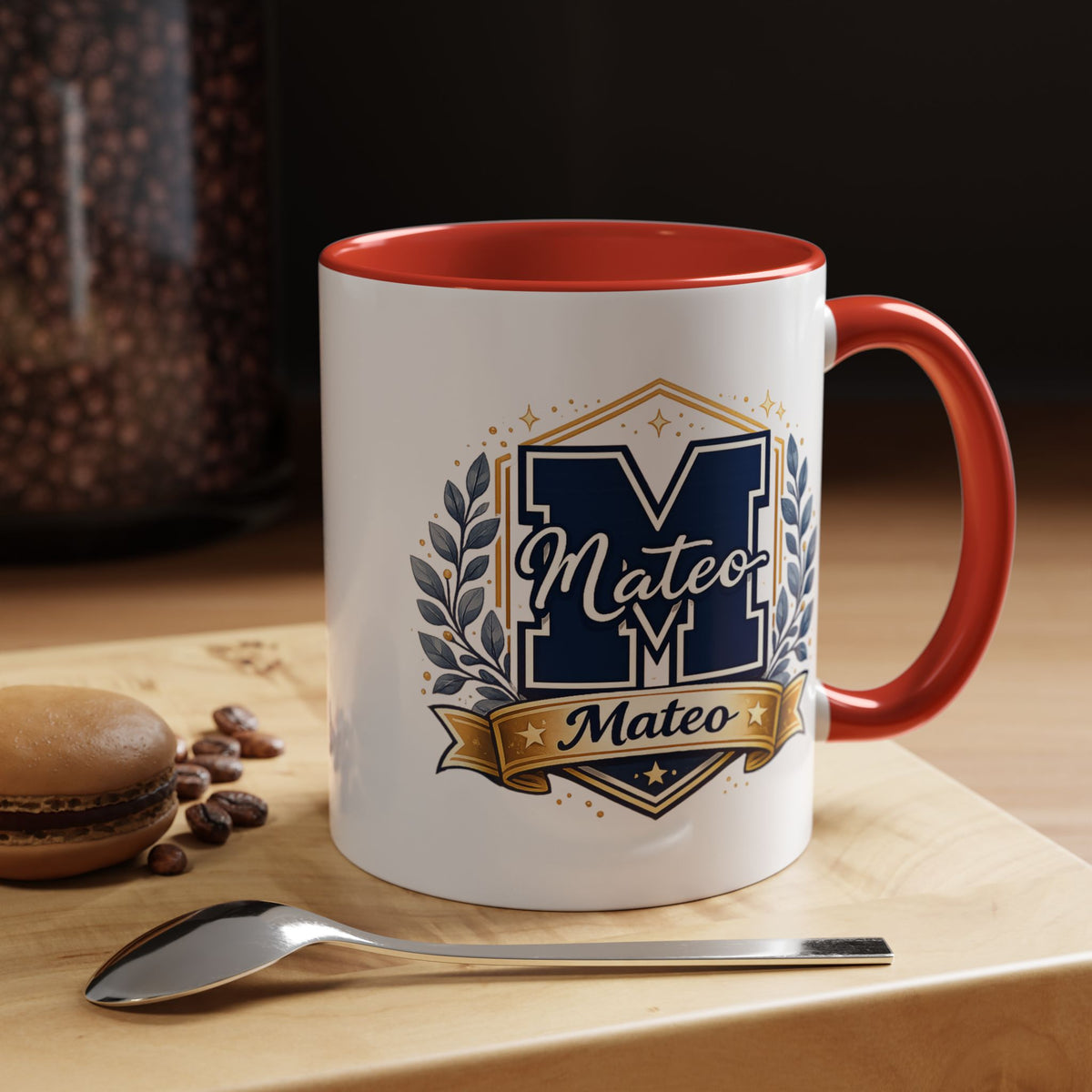 Personalized Initial Name Mug, Custom Monogram Coffee Mug for Men and Boys, Letter Mug with Name, Birthday Gift for Son, Unique Custom Cup