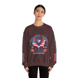 United We Stand Sweatshirt, American Eagle USA Pullover, Patriotic Flag Top, Vintage Americana Clothing, Fourth of July Gift for Women