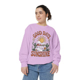 Good Days Sunshine Comfort Colors Sweatshirt, Retro Desert Landscape Crewneck, Positive Vibes Western Aesthetic Gift