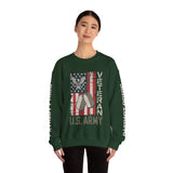 US Army Sweatshirt, Vintage Military Pullover, American Flag Army Top, Veteran Gift, Patriotic Military Clothing, Army Family Gift