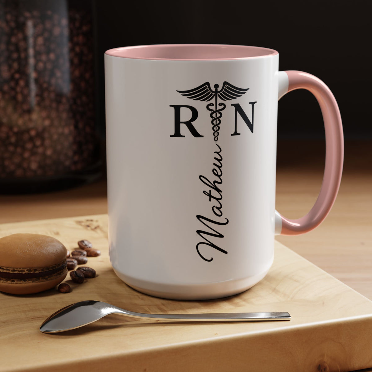 Personalized RN Coffee Mug, Registered Nurse Gift, Custom Nurse Name Mug, Nursing School Graduation Gift, RN Appreciation Cup