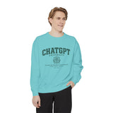 ChatGPT University Sweatshirt, Prompt Engineering Crewneck, AI Student Gift, Funny Tech Pullover, Coder Graduation Campus Outfit 2026