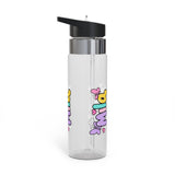 Personalized Butterfly Water Bottle, Custom Name Drink Bottle for Girls, Pastel Kids School Bottle, Cute Birthday Gift for Her