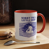 Funny Introvert Mug, Social Anxiety Coffee Mug, Deep Thinker Gift, Sarcastic Humor Cup, Emotional Ocean Mug, Mental Health Gift