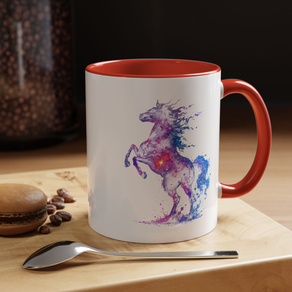 Galaxy Horse Mug, Cosmic Horse Coffee Mug, Horse Lover Gift, Celestial Horse Cup, Equestrian Mug, Fantasy Horse Art, Horse Mom Gift