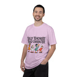 Funny Teacher Comfort Colors Shirt, Silly Teachers Build Character Tee, Teacher Appreciation Gift, Elementary School Teacher Shirt