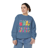 First Day of School Sweatshirt, Colorful School Supplies Pullover, Cute Teacher Outfit, Student Back to Class Gift, Classroom Crewneck