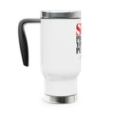 Funny Self Care Travel Mug with Handle, Sis Protect Your Peace Like Prada, Cute Girl Coffee Cup, Sassy Gift for Her, Funny Drinkware