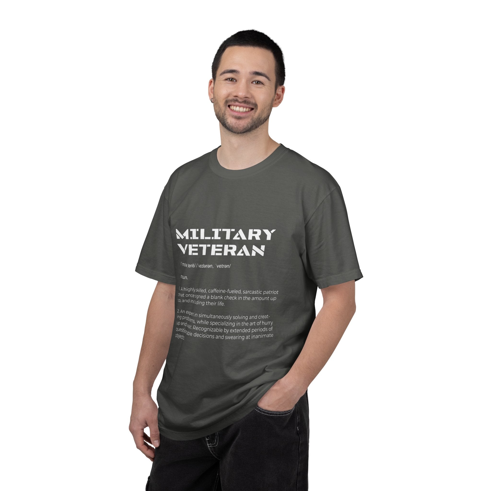 Military Veteran Definition Shirt, Funny Veteran T-Shirt, Sarcastic Armed Forces Gift, Retirement Tee for Soldier, Proud Service Member Top