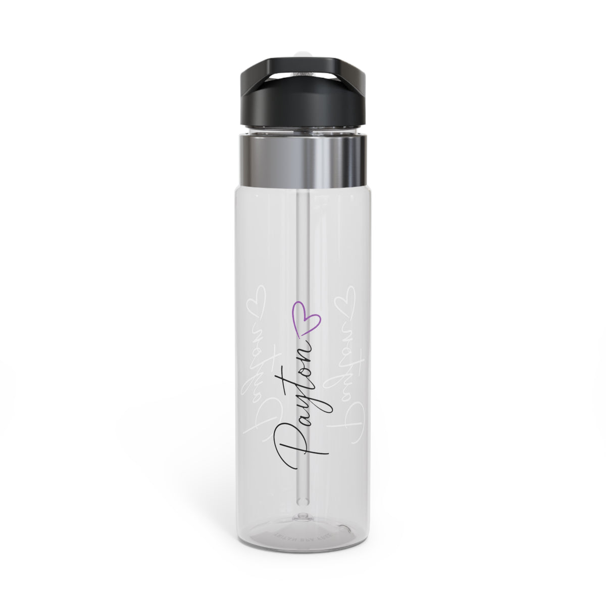 Personalized Name Water Bottle for Girls, Transparent Water Bottle, Cute Drink Bottle for School, Everyday Hydration, Birthday Gift for Her
