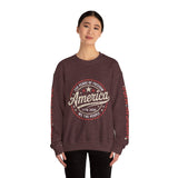 America 250 Sweatshirt, We The People Pullover, 1776 2026 USA Anniversary Top, Patriotic American Heritage Gift, Vintage Americana