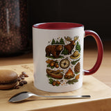 Camping Mug, Woodland Wildlife Coffee Cup, Bear and Moose Outdoor Gift, Rustic Cabin Kitchen Decor, Birthday Present for Camper or Hiker