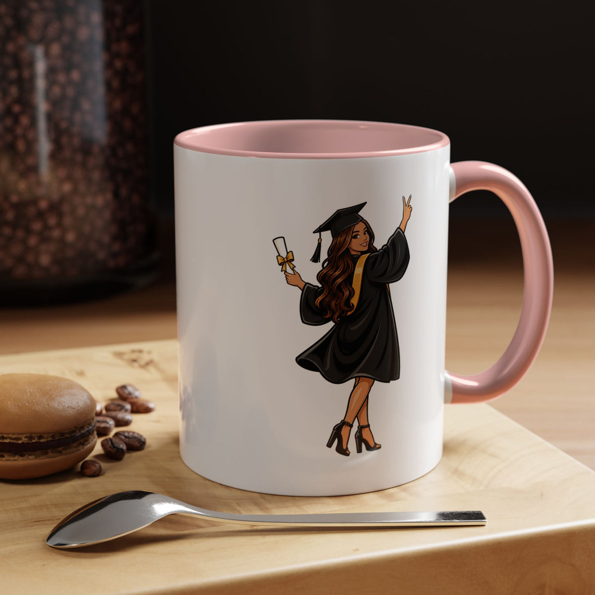 College Graduation Mug for Her, Female Graduate Coffee Cup, Congratulations Gift for Daughter, Sister or Best Friend, Senior Keepsake