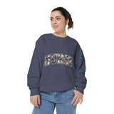 Nurse Floral Comfort Colors Sweatshirt, Nurse Appreciation Gift, Retro Varsity Nurse Crewneck, Healthcare Worker Sweatshirt