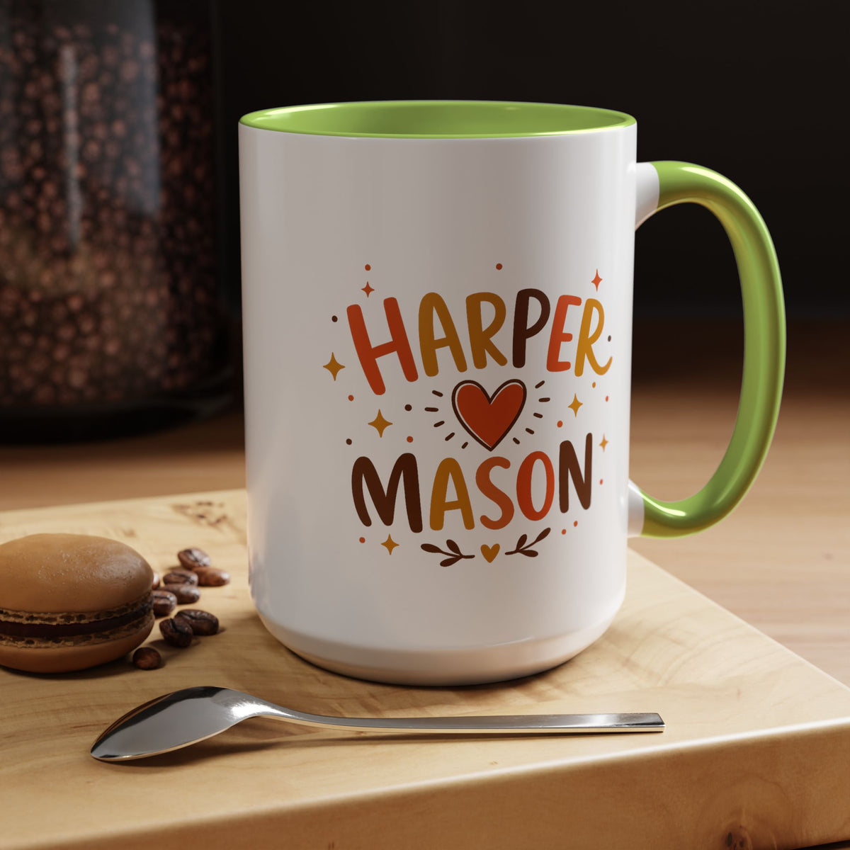 Personalized Couple Name Mug, Custom Names Coffee Mug, Matching Couple Gift, Anniversary Present for Husband and Wife, Romantic Mug