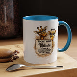 Funny Giraffe Coffee Mug, I Don't Have Attitude I Have A Personality You Can't Handle Mug, Sarcastic Animal Lover Gift