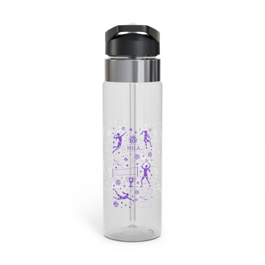 Personalized Volleyball Water Bottle, Volleyball Player Gift, Sports Team Hydration Bottle, Girl Athlete Gift, Custom Sports Bottle