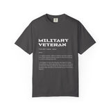 Military Veteran Definition Shirt, Funny Veteran T-Shirt, Sarcastic Armed Forces Gift, Retirement Tee for Soldier, Proud Service Member Top