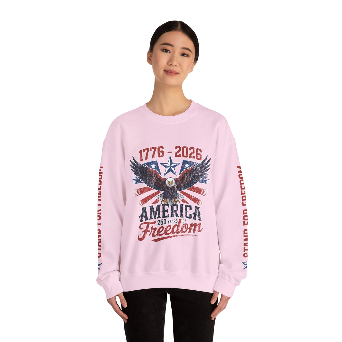 America 250 Sweatshirt 1776 2026, 250th Anniversary USA Pullover, Patriotic Eagle Top, American History Gift, July 4th Outfit